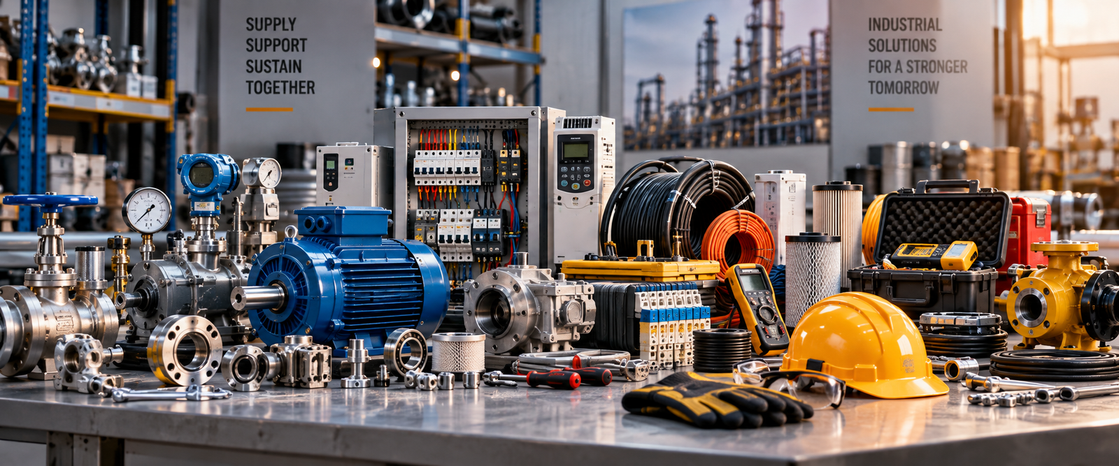Range of mechanical, electrical and maintenance equipment